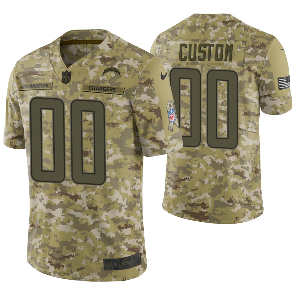 Los Angeles Chargers Custom Camo 2018 Salute to Service Limited Jersey Los Angeles Chargers Custom Camo 2018 Salute to Service Limited Jersey
