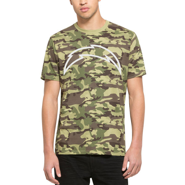 Los Angeles Chargers Fresh Team Logo Camo Men's Short Sleeve T-Shirt Los Angeles Chargers Fresh Team Logo Camo Men's Short Sleeve T-Shirt