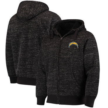 Los Angeles Chargers G III Sports By Carl Banks Discovery Sherpa Full Zip Jacket Heathered Black Los Angeles Chargers G III Sports By Carl Banks Discovery Sherpa Full Zip Jacket Heathered Black