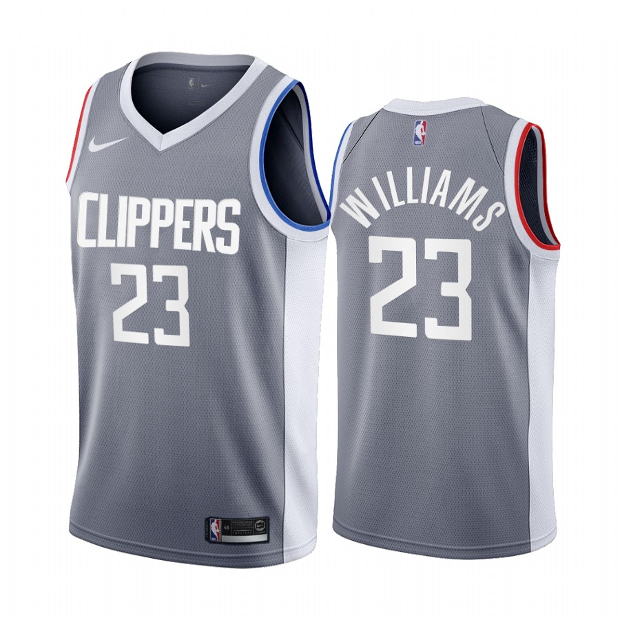 Los Angeles Clippers #23 Lou Williams Gray NBA Swingman 2020-21 Earned Edition Jersey Los Angeles Clippers #23 Lou Williams Gray NBA Swingman 2020-21 Earned Edition Jersey