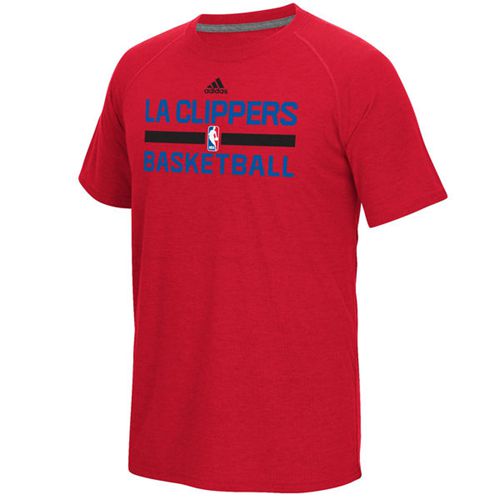 Los Angeles Clippers Adidas On-Court Climalite Ultimate T-Shirt Red Los Angeles Clippers Adidas On-Court Climalite Ultimate T-Shirt Red