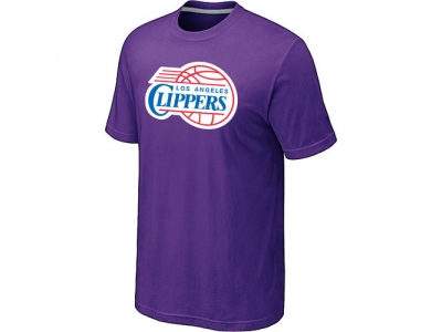 Los Angeles Clippers Big & Tall Primary Logo Purple T-Shirt Los Angeles Clippers Big & Tall Primary Logo Purple T-Shirt