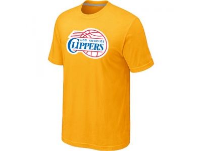 Los Angeles Clippers Big & Tall Primary Logo Yellow T-Shirt Los Angeles Clippers Big & Tall Primary Logo Yellow T-Shirt