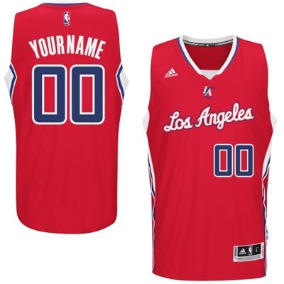 Los Angeles Clippers Red Men's Customize New Rev 30 Jersey Los Angeles Clippers Red Men's Customize New Rev 30 Jersey