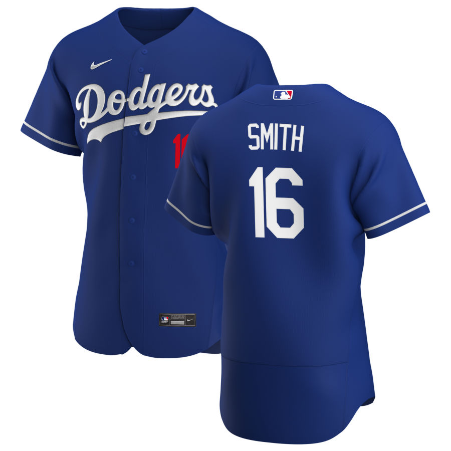 Los Angeles Dodgers #16 Will Smith Men's Nike Royal Alternate 2020 Authentic Player MLB Jersey