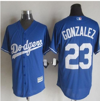 Los Angeles Dodgers #23 Adrian Gonzalez Blue New Cool Base Stitched Baseball Jersey