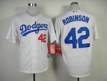 Los Angeles Dodgers #42 Jackie Robinson White Cool Base Baseball Jersey