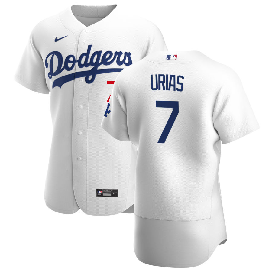 Los Angeles Dodgers #7 Julio Urias Men's Nike White Home 2020 Authentic Player MLB Jersey