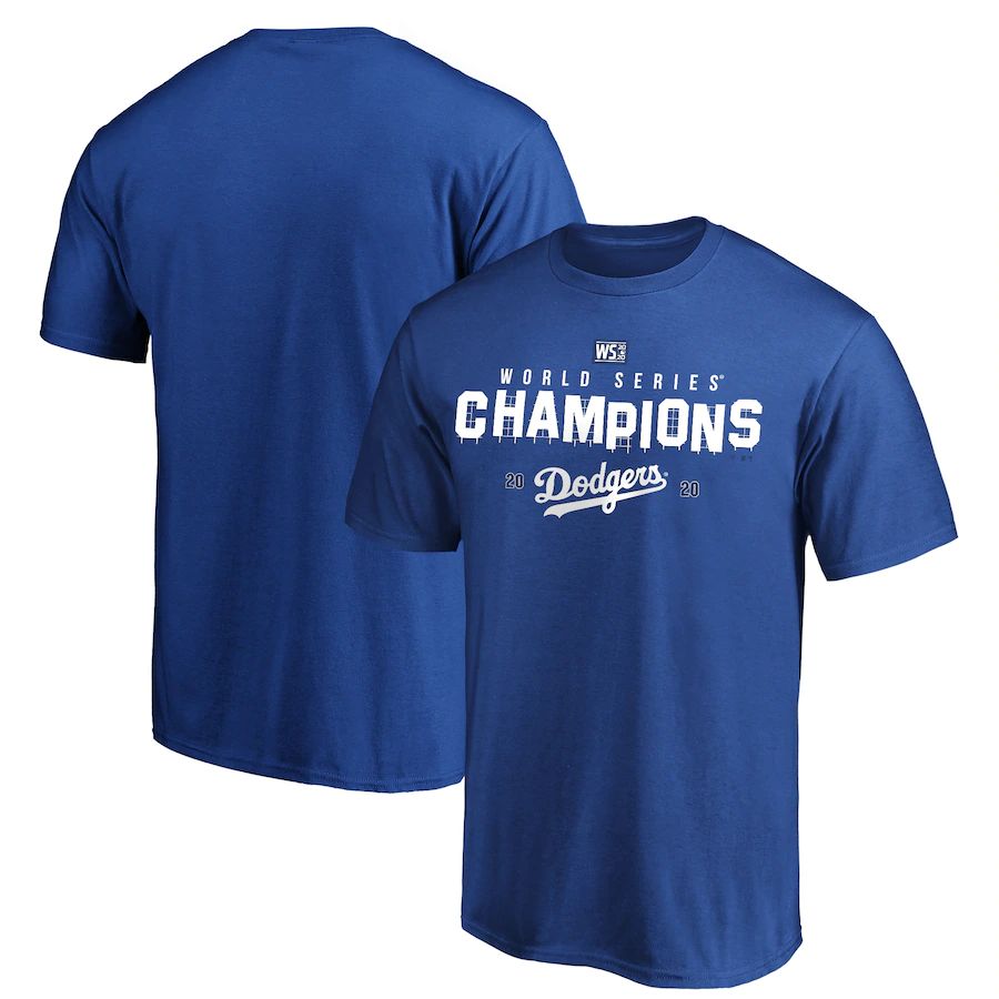 Los Angeles Dodgers 2020 World Series Champions Crush the Ball Hometown T-Shirt Royal