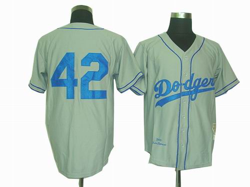 Los Angeles Dodgers 42 Jackie Robinson Grey jerseys