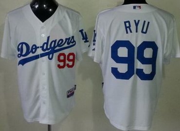Los Angeles Dodgers 99 Hyun Jin Ryu White Cool Base MLB Jerseys