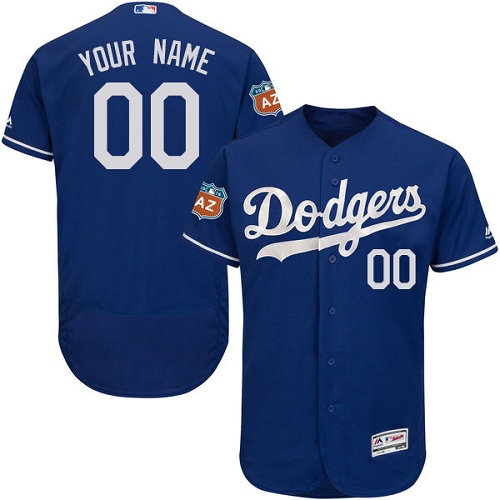 Los Angeles Dodgers Blue Men's Flexbase Customized Jersey