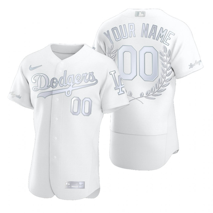 Los Angeles Dodgers Custom Men''s Nike Platinum MLB MVP Limited Player Edition Jersey Los Angeles Dodgers Custom Men''s Nike Platinum MLB MVP Limited Player Edition Jersey