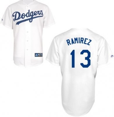 Los Angeles Dodgers Hanley Ramirez #13 Home white Jersey
