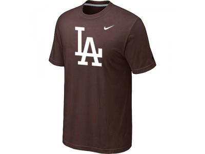 Los Angeles Dodgers NEW Logo Legend Brown T-Shirt