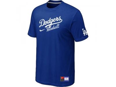 Los Angeles Dodgers NEW Short Sleeve Practice T-Shirt Blue