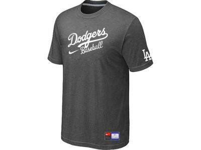 Los Angeles Dodgers NEW Short Sleeve Practice T-Shirt D.Grey