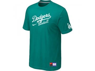 Los Angeles Dodgers NEW Short Sleeve Practice T-Shirt Green