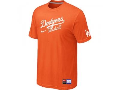 Los Angeles Dodgers NEW Short Sleeve Practice T-Shirt Orange