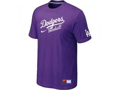 Los Angeles Dodgers NEW Short Sleeve Practice T-Shirt Purple