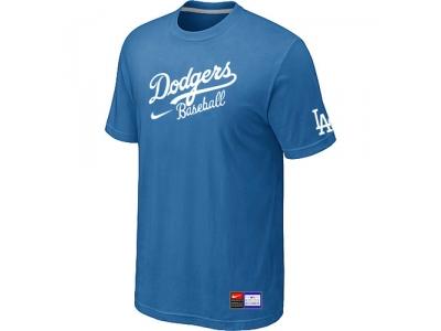 Los Angeles Dodgers NEW Short Sleeve Practice T-Shirt light Blue