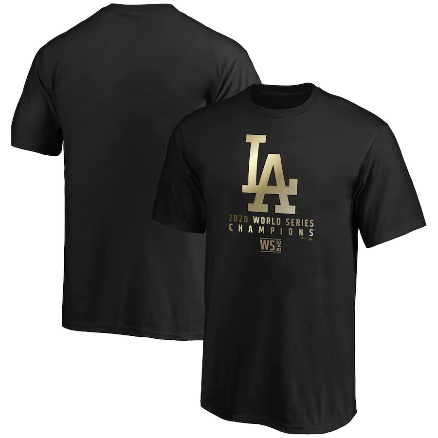 Los Angeles Dodgers Youth 2020 World Series Champions Parade T-Shirt Black
