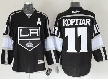 Los Angeles Kings #11 Anze Kopitar Black Home Stitched NHL Jersey