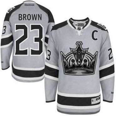 Los Angeles Kings #23 Dustin Brown Grey 2014 Stadium Series Stitched NHL Jersey