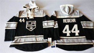 Los Angeles Kings #44 Robyn Regehr Black Sawyer Hooded Sweatshirt Stitched NHL Jersey