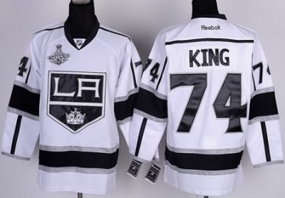 Los Angeles Kings #74 Dwight King White 2012 Stanley Cup Finals Champions Jerseys