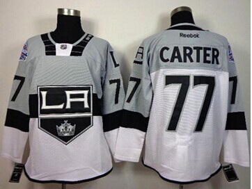 Los Angeles Kings #77 Jeff Carter White Grey 2015 Stadium Series Stitched NHL Jersey
