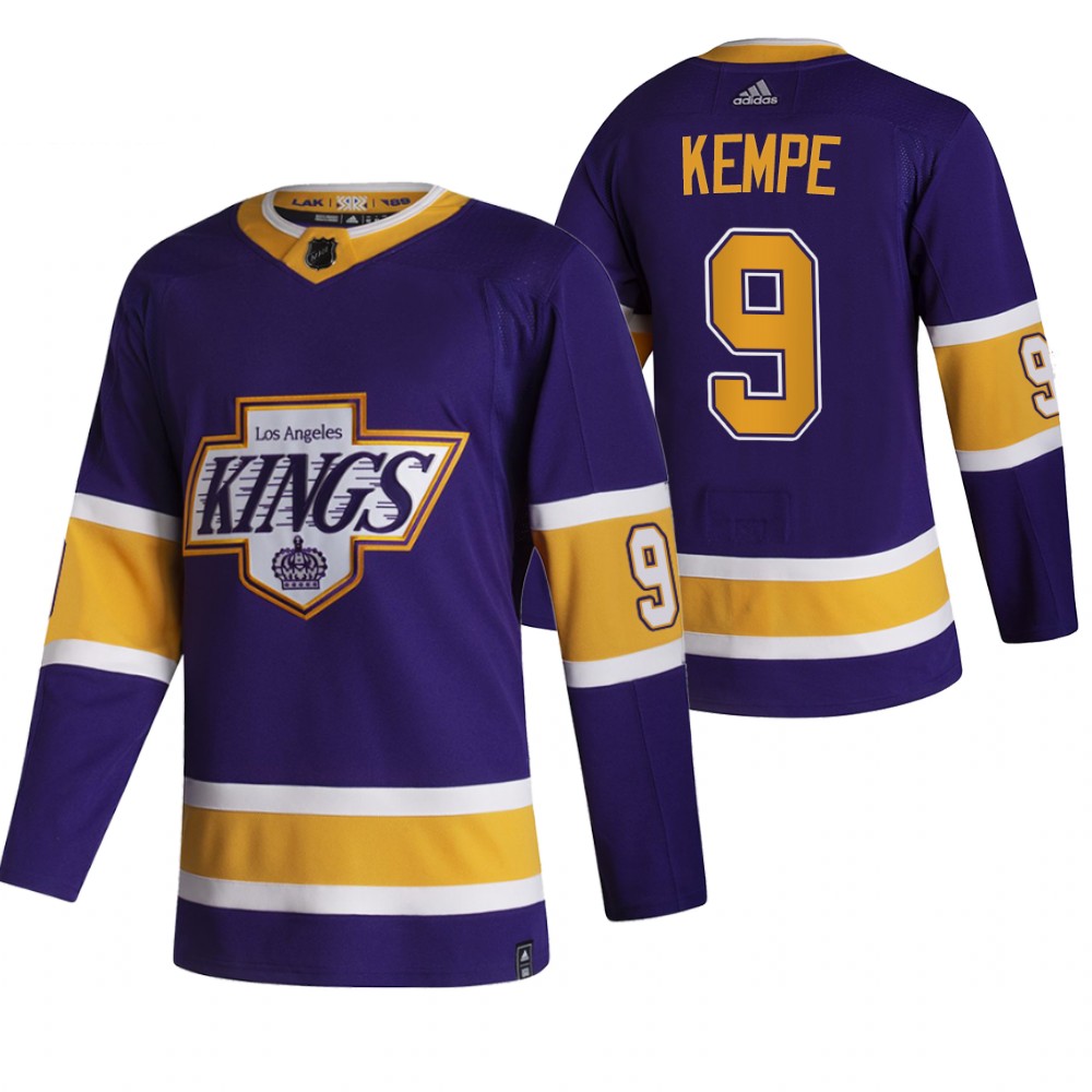 Los Angeles Kings #9 Adrian Kempe Black Men's Adidas 2020-21 Reverse Retro Alternate NHL Jersey Los Angeles Kings #9 Adrian Kempe Black Men's Adidas 2020-21 Reverse Retro Alternate NHL Jersey