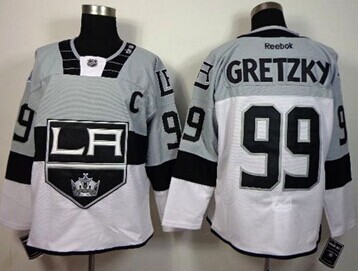 Los Angeles Kings #99 Wayne Gretzky White Grey 2015 Stadium Series Stitched NHL Jersey