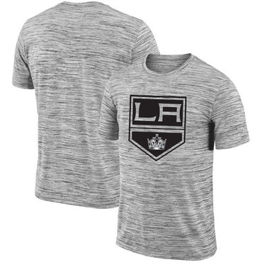 Los Angeles Kings 2018 Heathered Black Sideline Legend Velocity Travel Performance T-Shirt Los Angeles Kings 2018 Heathered Black Sideline Legend Velocity Travel Performance T-Shirt