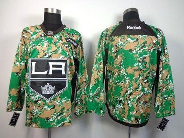 Los Angeles Kings Blank Camo Veterans Day Practice NHL Jersey