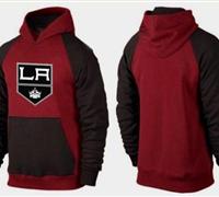 Los Angeles Kings Pullover Hoodie Burgundy Red & Black