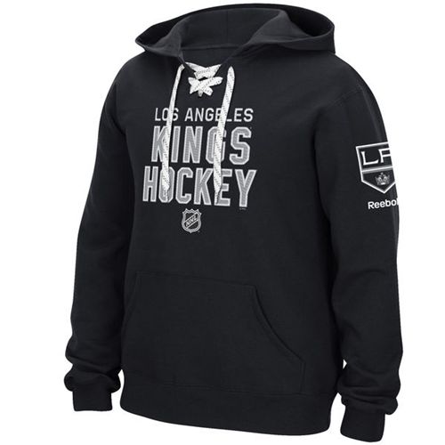 Los Angeles Kings Reebok Stitch Em Up Lace Hoodie Black Los Angeles Kings Reebok Stitch Em Up Lace Hoodie Black