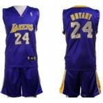 Los Angeles Lakers #24 Bryant Purple Suit Los Angeles Lakers #24 Bryant Purple Suit