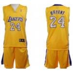 Los Angeles Lakers #24 Bryant Yellow Suit Los Angeles Lakers #24 Bryant Yellow Suit