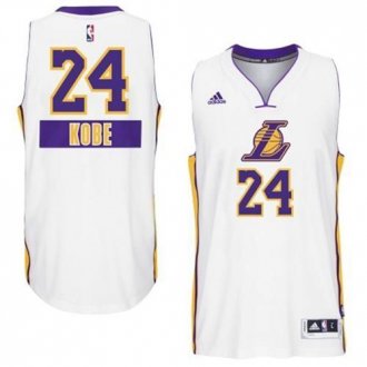Los Angeles Lakers #24 Kobe Bryant White 2014-15 Christmas Day Stitched NBA Jersey