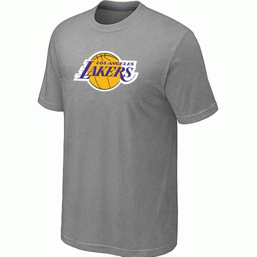 Los Angeles Lakers Big & Tall Primary Logo L.Grey T-Shirt
