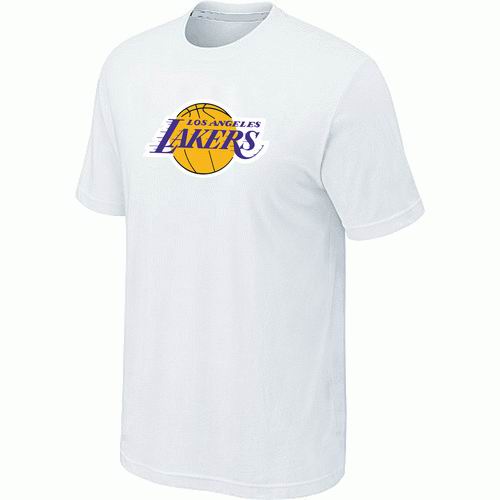 Los Angeles Lakers Big & Tall Primary Logo White T-Shirt Los Angeles Lakers Big & Tall Primary Logo White T-Shirt