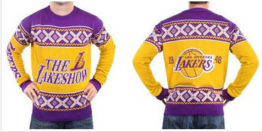 Los Angeles Lakers Men's NBA Ugly Sweater-1 Los Angeles Lakers Men's NBA Ugly Sweater-1