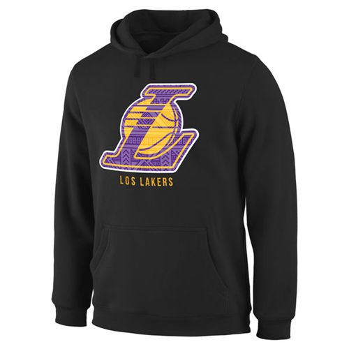 Los Angeles Lakers Noches Enebea Pullover Hoodie Black Los Angeles Lakers Noches Enebea Pullover Hoodie Black