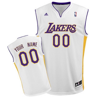 Los Angeles Lakers Youth Custom white Jersey Los Angeles Lakers Youth Custom white Jersey