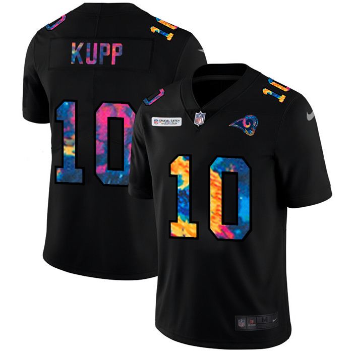 Los Angeles Rams #10 Cooper Kupp Men's Nike Multi-Color Black 2020 NFL Crucial Catch Vapor Untouchable Limited Jersey Los Angeles Rams #10 Cooper Kupp Men's Nike Multi-Color Black 2020 NFL Crucial Catch Vapor Untouchable Limited Jersey
