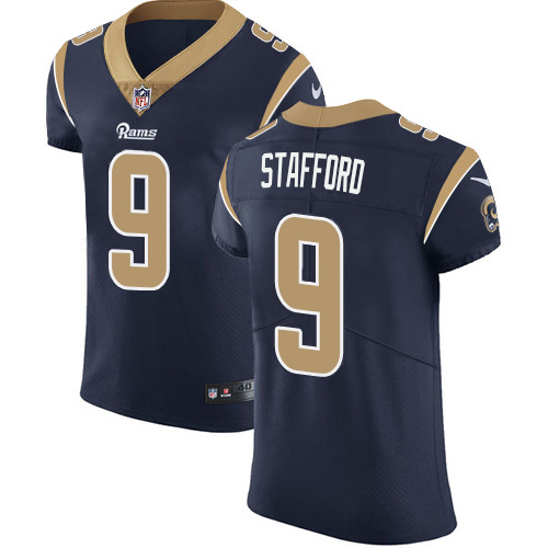 Los Angeles Rams #9 Matthew Stafford Navy Blue Team Color Men's Stitched NFL Vapor Untouchable Elite Jersey Los Angeles Rams #9 Matthew Stafford Navy Blue Team Color Men's Stitched NFL Vapor Untouchable Elite Jersey