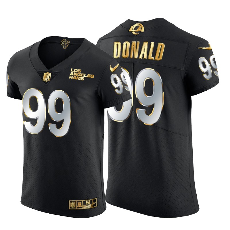 Los Angeles Rams #99 Aaron Donald Men's Nike Black Edition Vapor Untouchable Elite NFL Jersey Los Angeles Rams #99 Aaron Donald Men's Nike Black Edition Vapor Untouchable Elite NFL Jersey