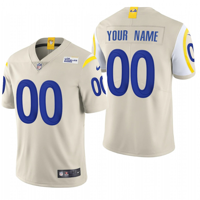 Los Angeles Rams Custom Men's Nike Bone 2020 Vapor Untouchable Limited NFL Jersey Los Angeles Rams Custom Men's Nike Bone 2020 Vapor Untouchable Limited NFL Jersey