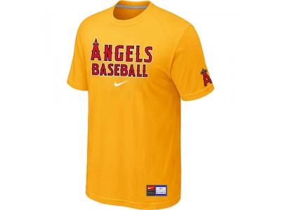Los Angeles of Anaheim Yellow NEW Short Sleeve Practice T-Shirt Los Angeles of Anaheim Yellow NEW Short Sleeve Practice T-Shirt